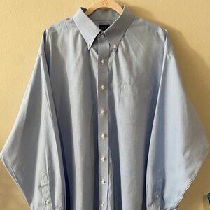Jos A Bank Light Blue Traditional Fit Button Down Big and Tall 19-36